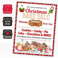 holiday bake sale flyer